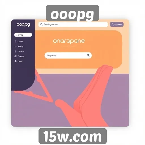 análise da interface do site ooopg